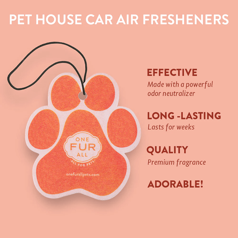 One Fur All Pet House Car Air Freshener Pecan Pie