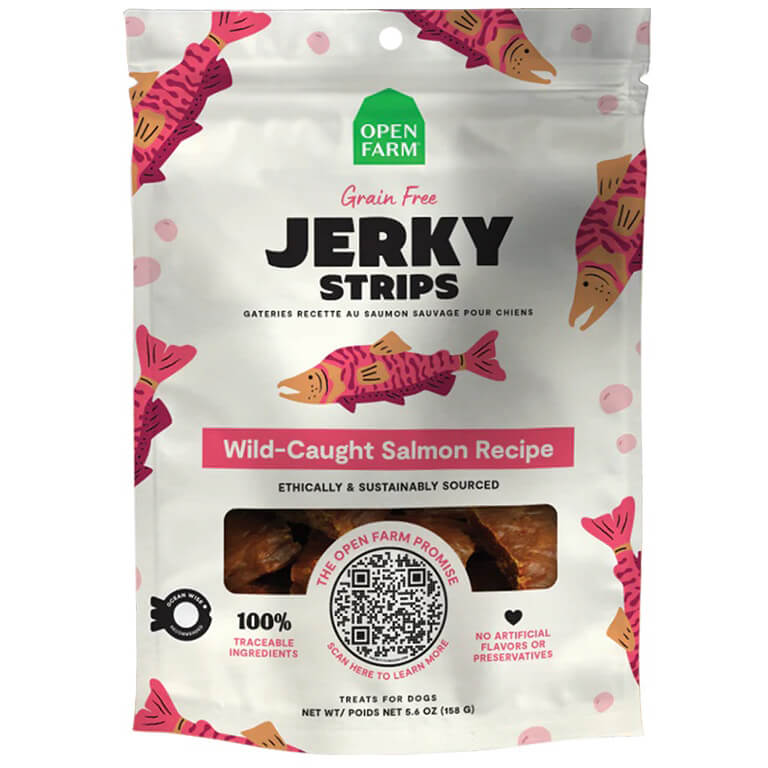 Open Farm Jerky Strips Salmon