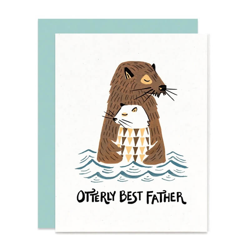 Paper Pony Co. Otterly Best Father Card