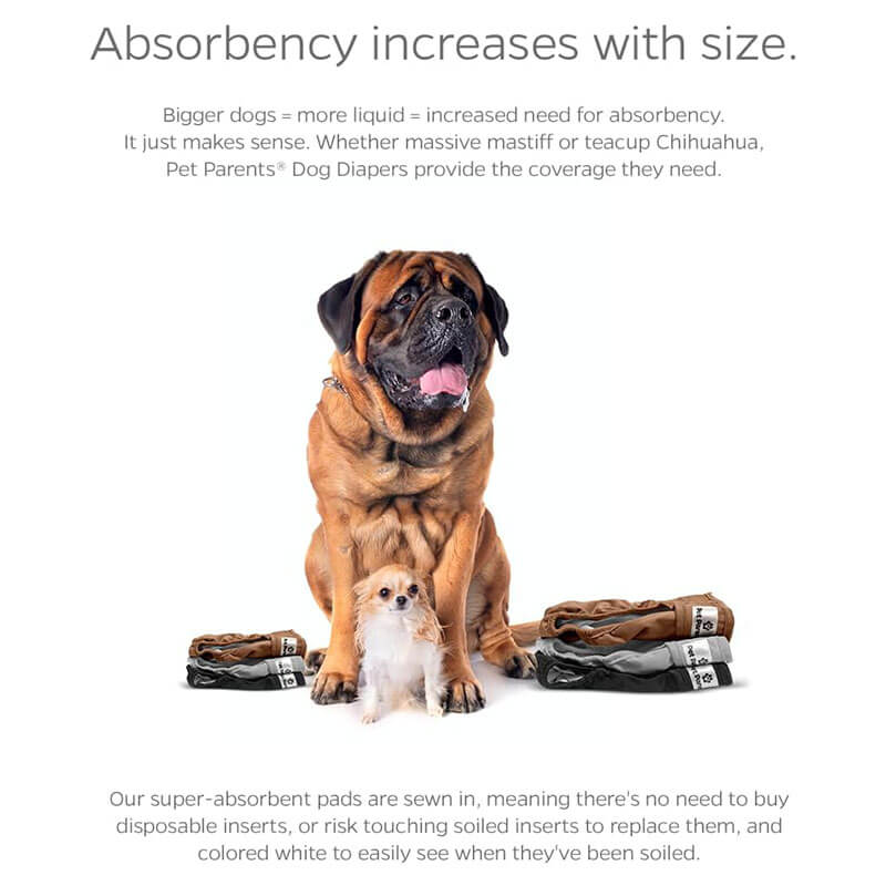 Pet Parents® Washable Dog Diapers+ Extendrs®