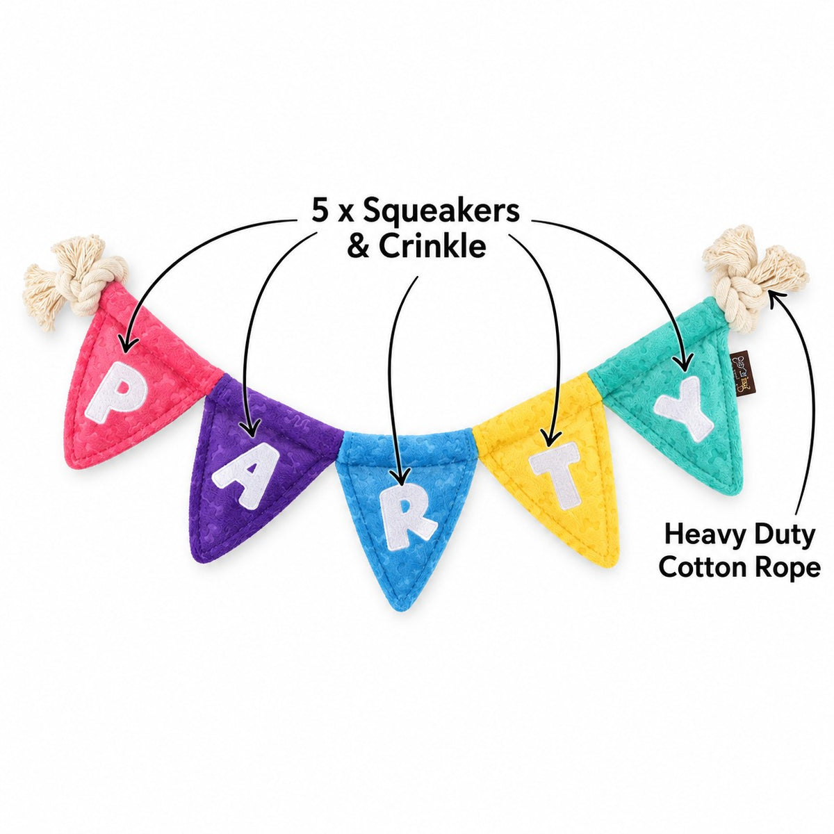 P.L.A.Y. Party Animal Tug n’ Party Banner