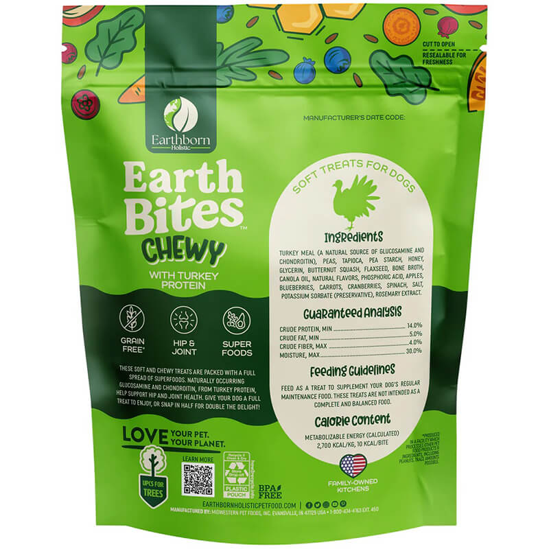 Earthborn Earth Bites Chewy Turkey