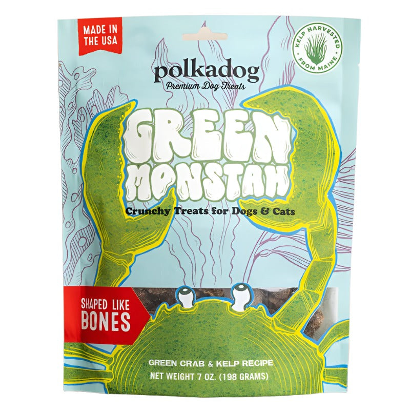 Polka Dog Green Monstah Bones