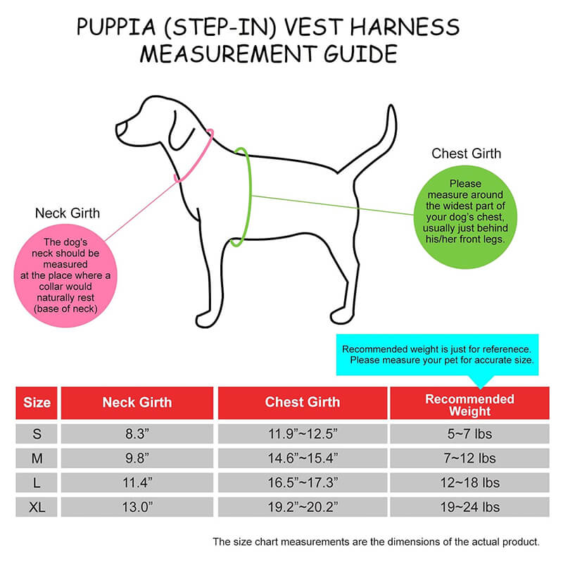 Puppia Step-In Vest Harness Kent Houndstooth