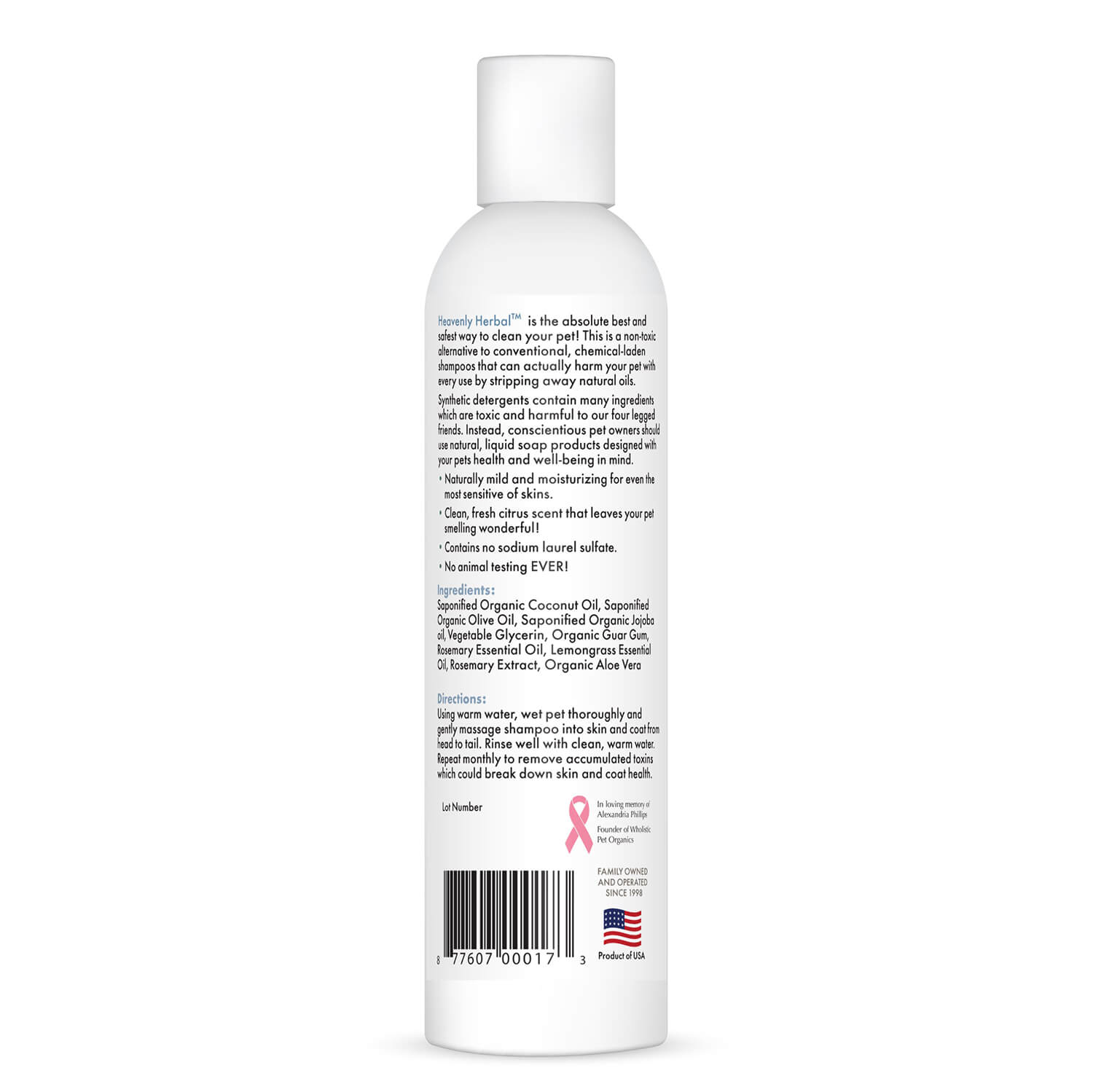 Wholistic Pet Organics Heavenly Herbal Pet Shampoo