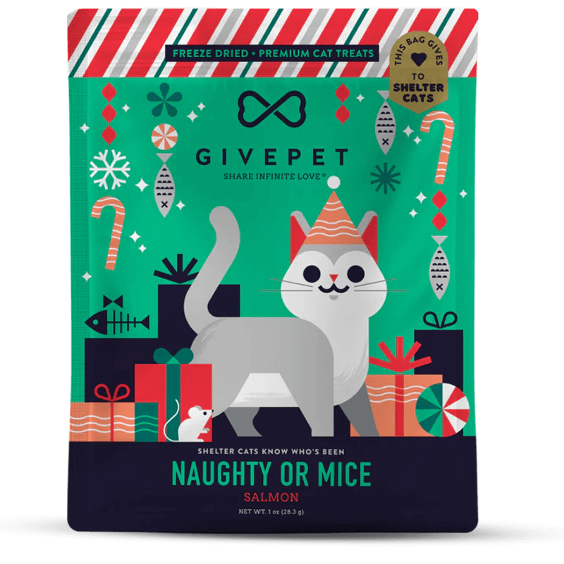 GivePet Christmas Cat Treats Naughty Or Mice
