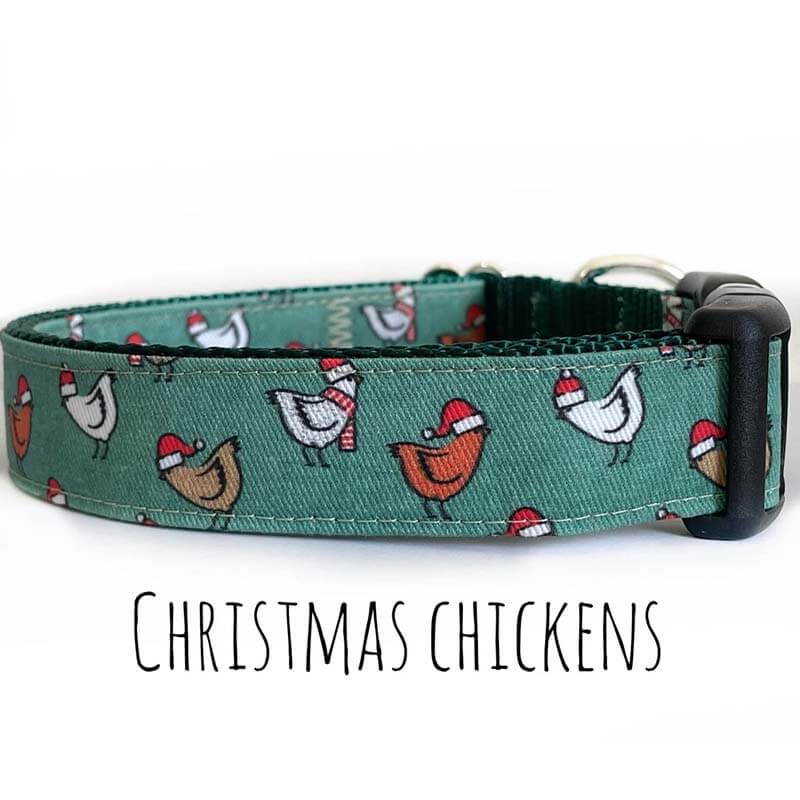 Sew Fetch Collar Christmas Chickens