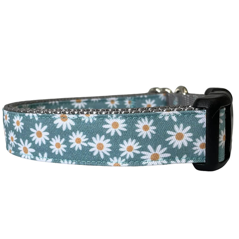 Sew Fetch Collar Dusty Blue Daisy