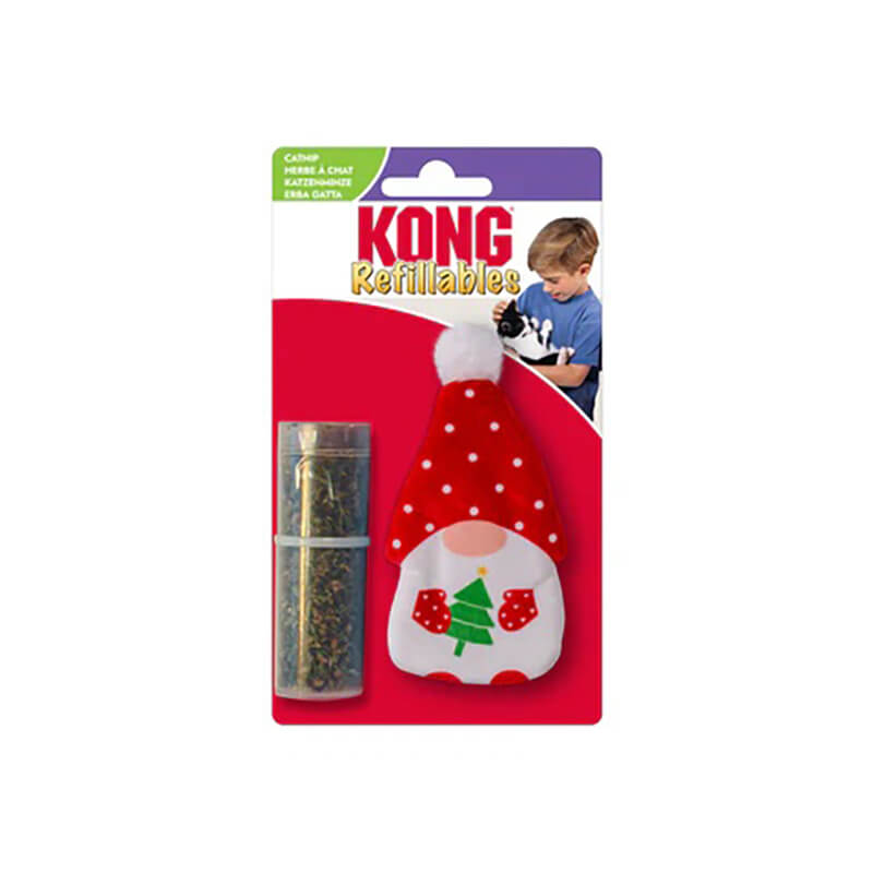 Kong Cat Holiday Refillables Gnome