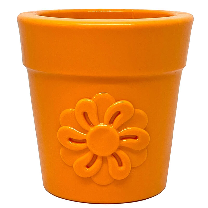 SodaPup Flower Pot Rubber Treat Dispenser