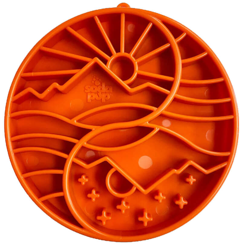 Sodapup Yin Yang Design Shallow Slow Feeder Bowl