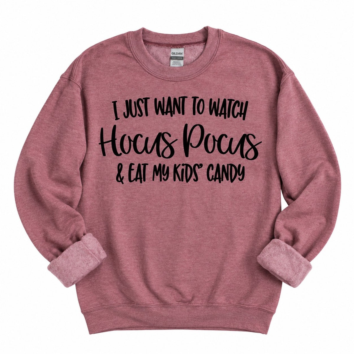 Squishy Faces I Just Want to Watch Hocus Pocus and Eat Sweatshirt