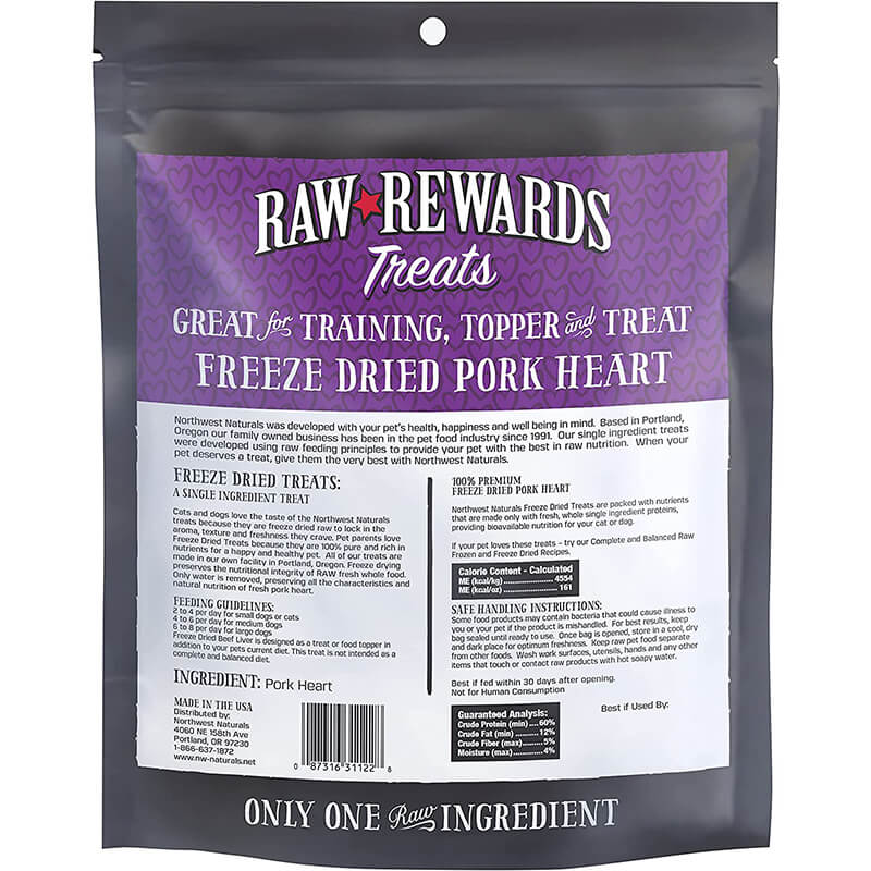 Northwest Naturals Freeze-Dried Pork Heart