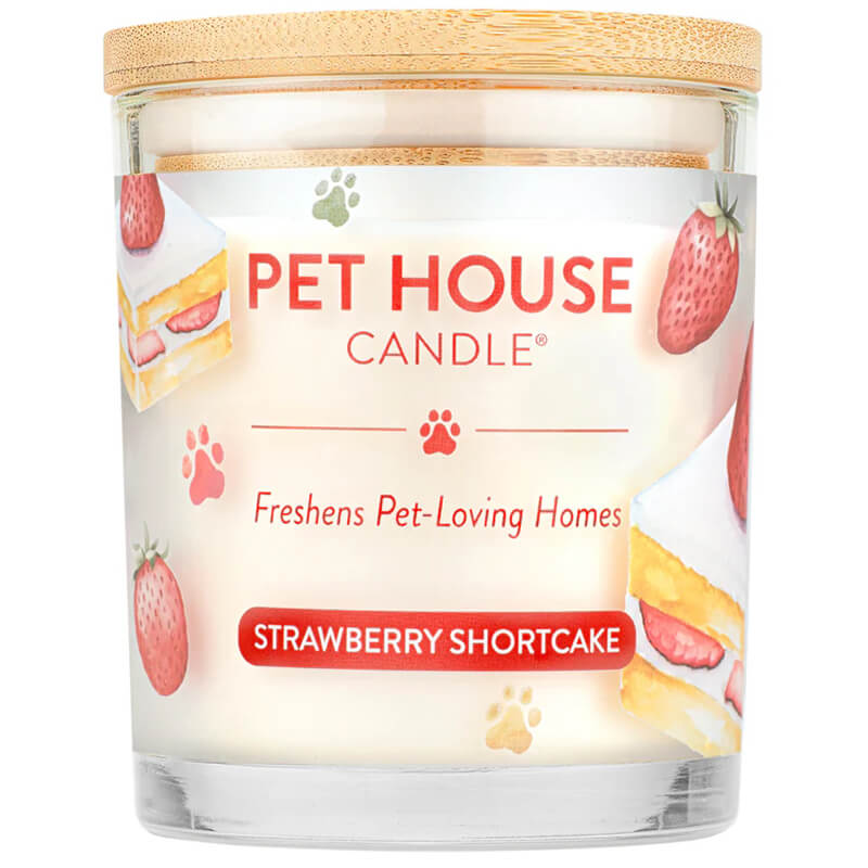 One Fur All Pet House Candle - Strawberry Shortcake