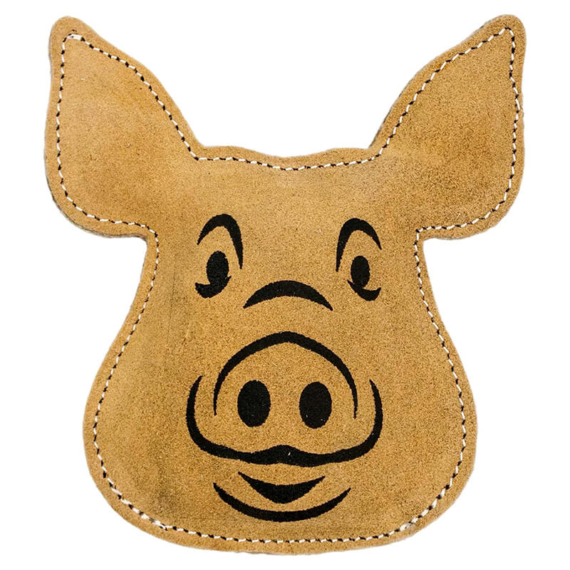 Territory Natural Leather Pig Toy