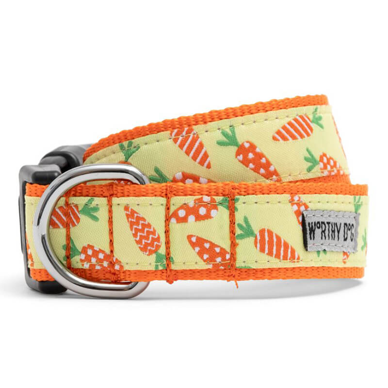 The Worthy Dog Collar Crazy Carrots