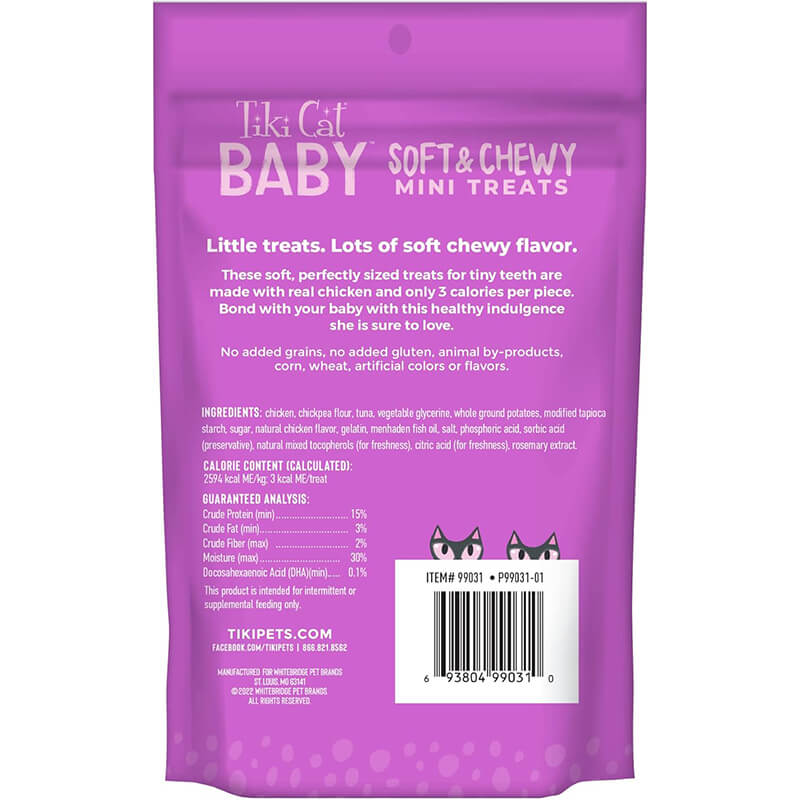 Tiki Cat Baby Soft & Chewy Mini Treats for Kittens