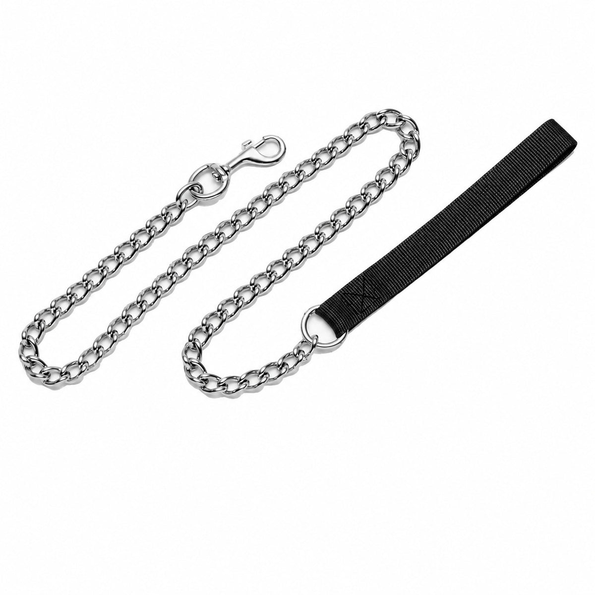 Titan Chain Dog Leash with Nylon Handle