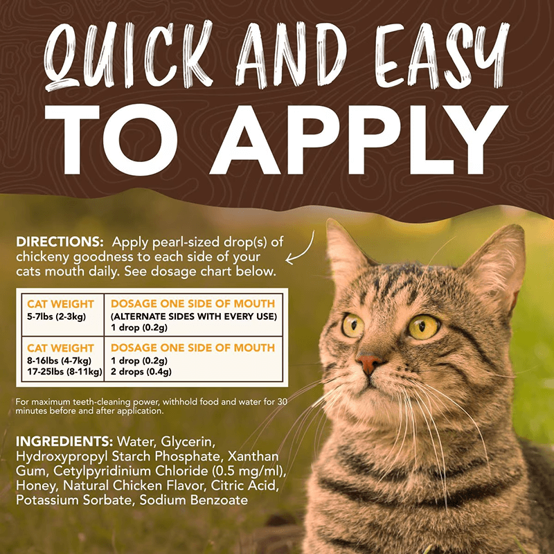 Tropiclean Cat Enticers Teeth Cleaning Gel Chicken 2 oz