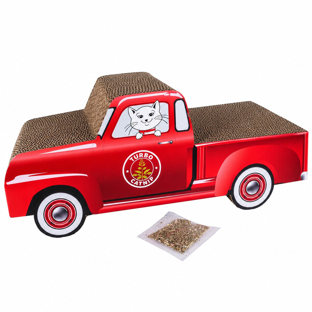Turbo Red Truck Cat Scratcher