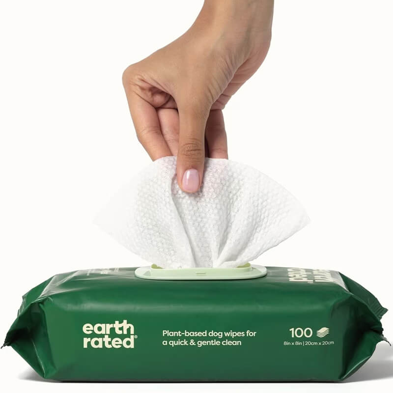 Earth Rated Unscented Grooming Wipes