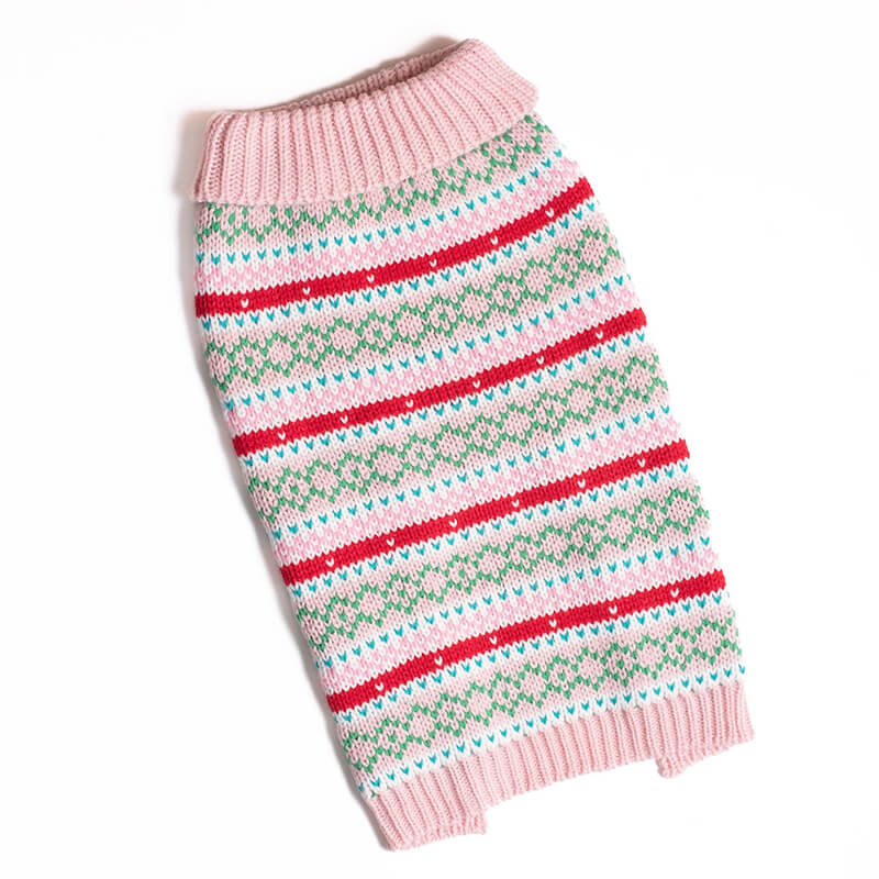 Up Country Pink Fair Isle Sweater