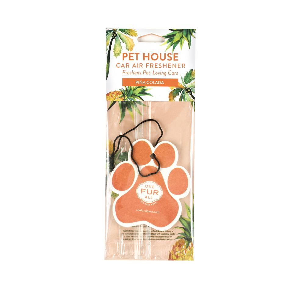 One Fur All Pet House Car Air Fresheners Pina Colada