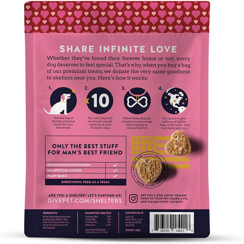 Givepet Valentine's Day Soft Baked Treats Sugar