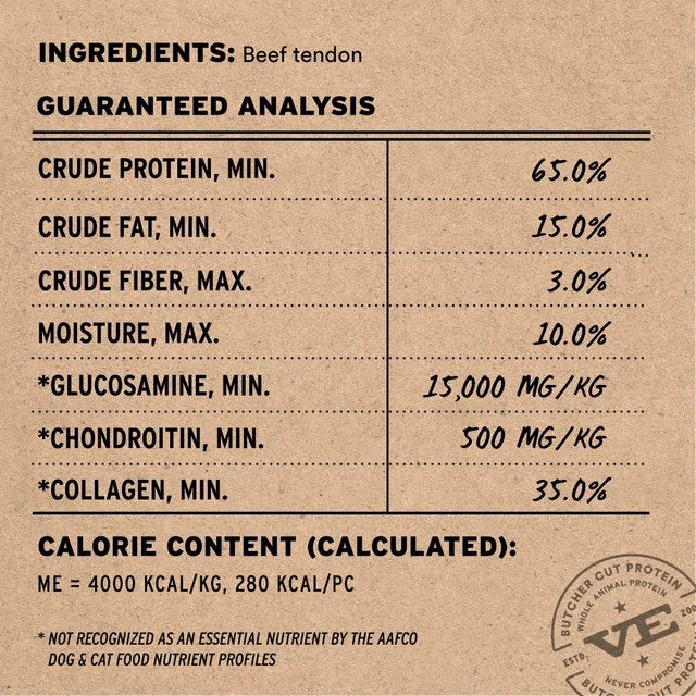 Vital Essentials Raw Bar Freeze-Dried Beef Tendon