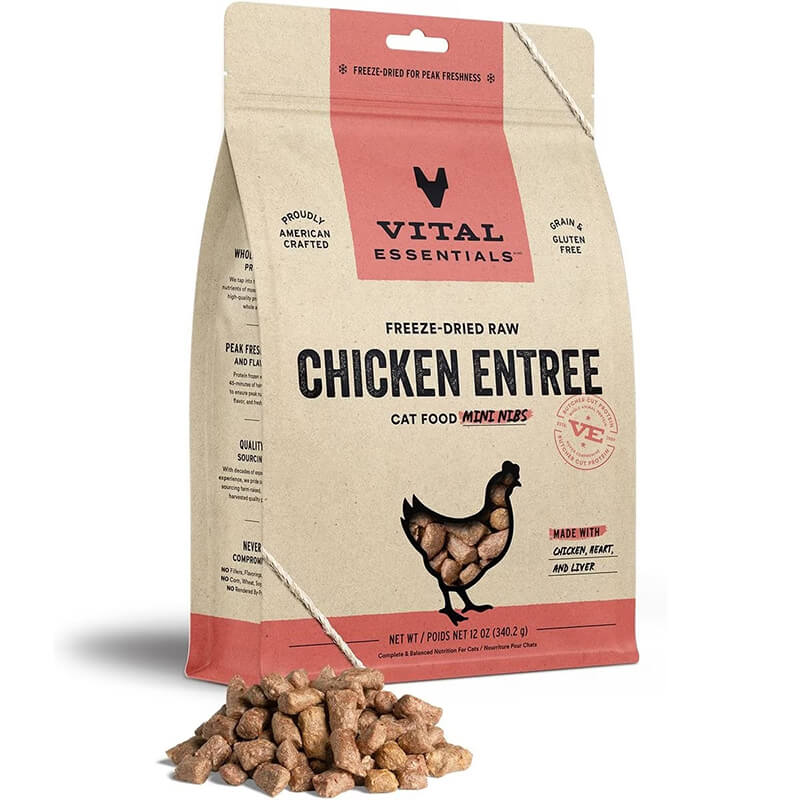 Vital Essentials Feline Freeze-Dried Chicken Nibs