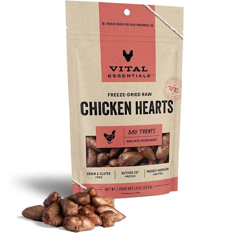 Vital Essentials Freeze Dried Chicken Hearts