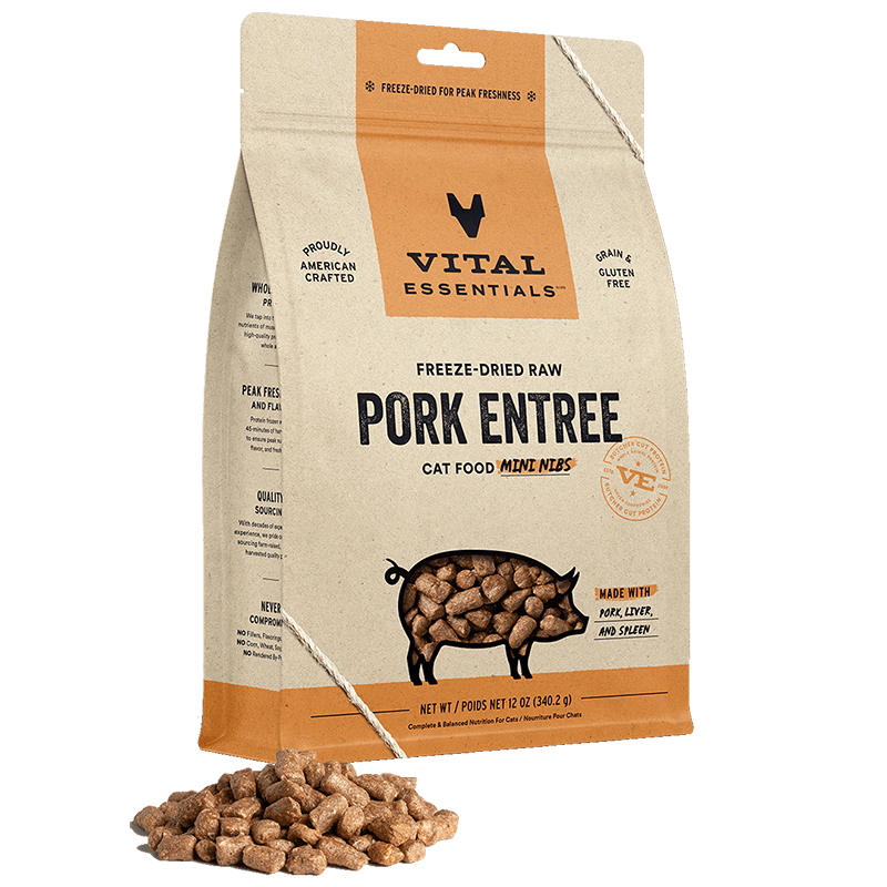 Vital Essentials Freeze-Dried Pork Mini Nibs