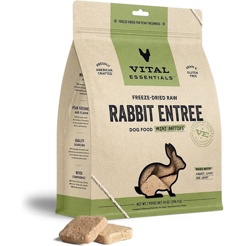 Vital Essentials Frozen Raw Patties Rabbit 6 lbs