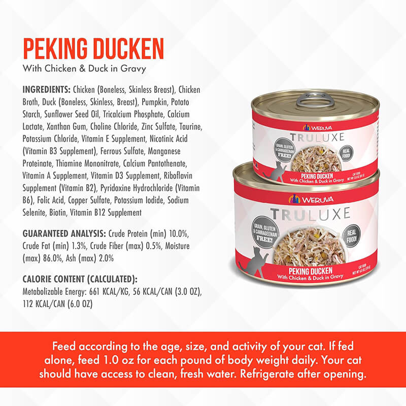 Weruva Truluxe Chicken & Duck in Gravy Peking Ducken