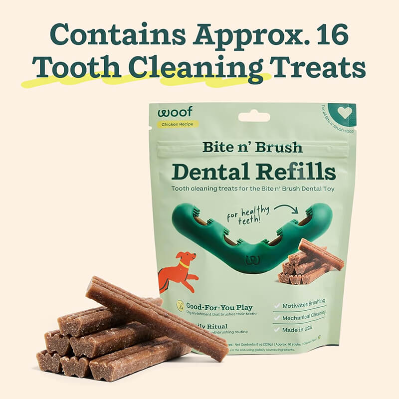 Woof Bite N' Brush Dental Refills