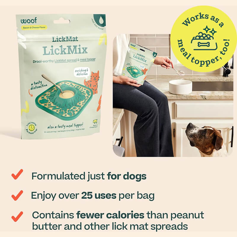 Woof LickMix Bacon & Cheese