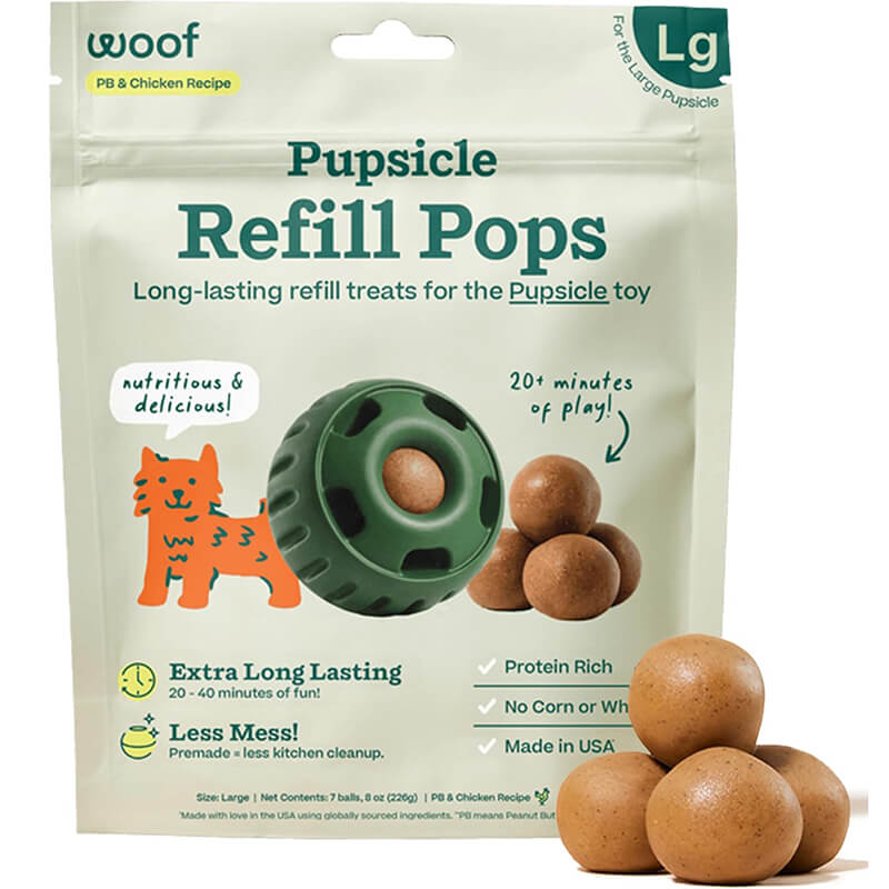 Woof Pupsicle Refill Pops Peanut Butter Chicken