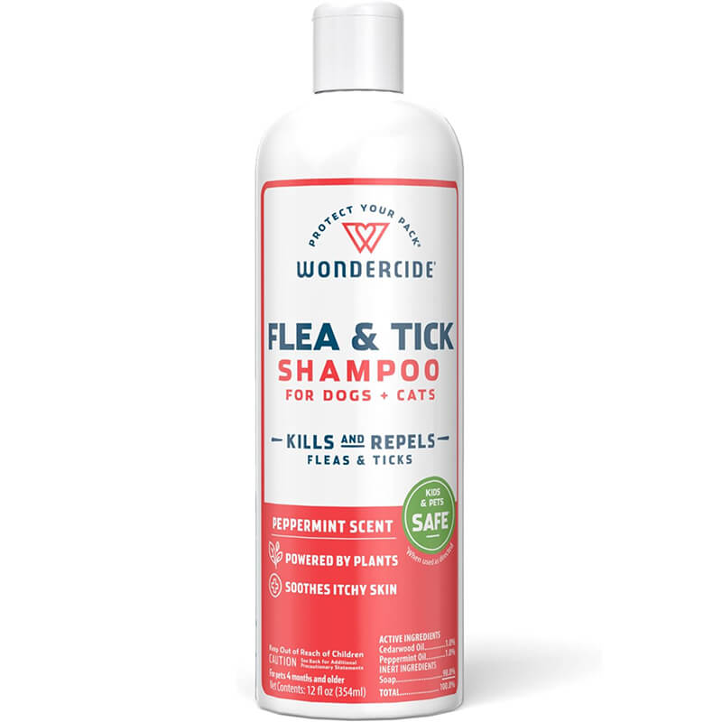 Wondercide Peppermint Flea & Tick Shampoo for Cats & Dogs