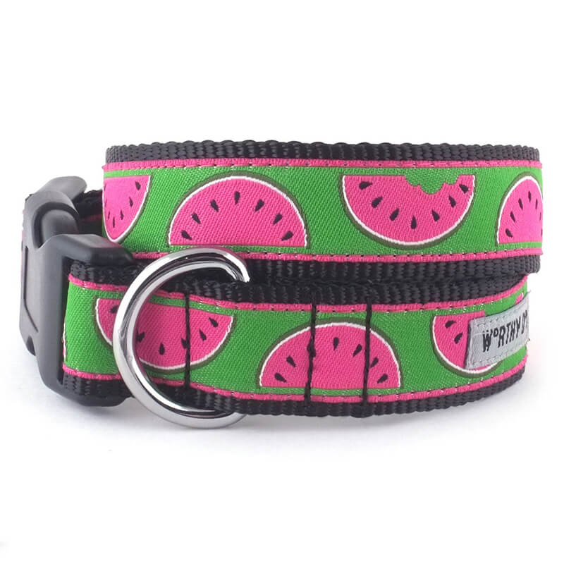 The Worthy Dog Collar Watermelon