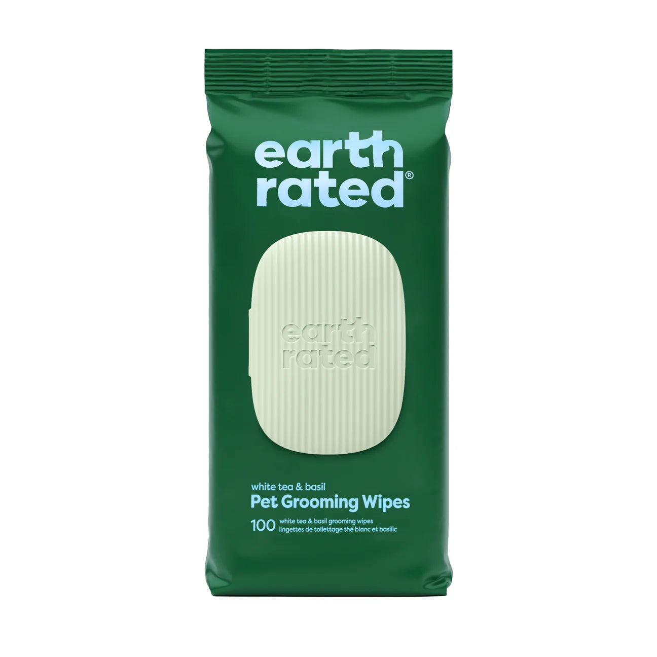 Earth Rated White Tea & Basil Grooming Wipes