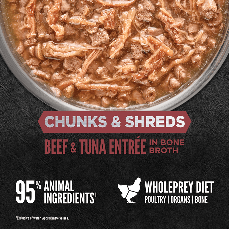 Orijen Cat Chunks & Shreds Beef and Tuna