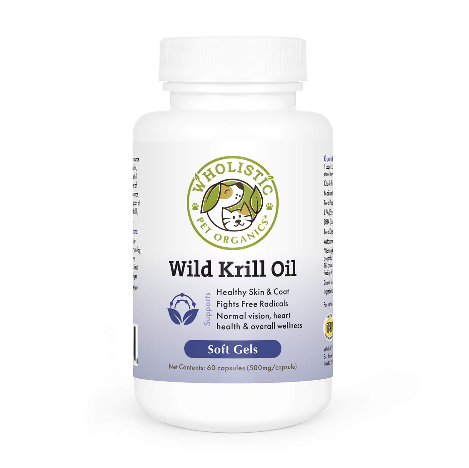 Wholistic Pet Organics Krill Oil Soft Gels