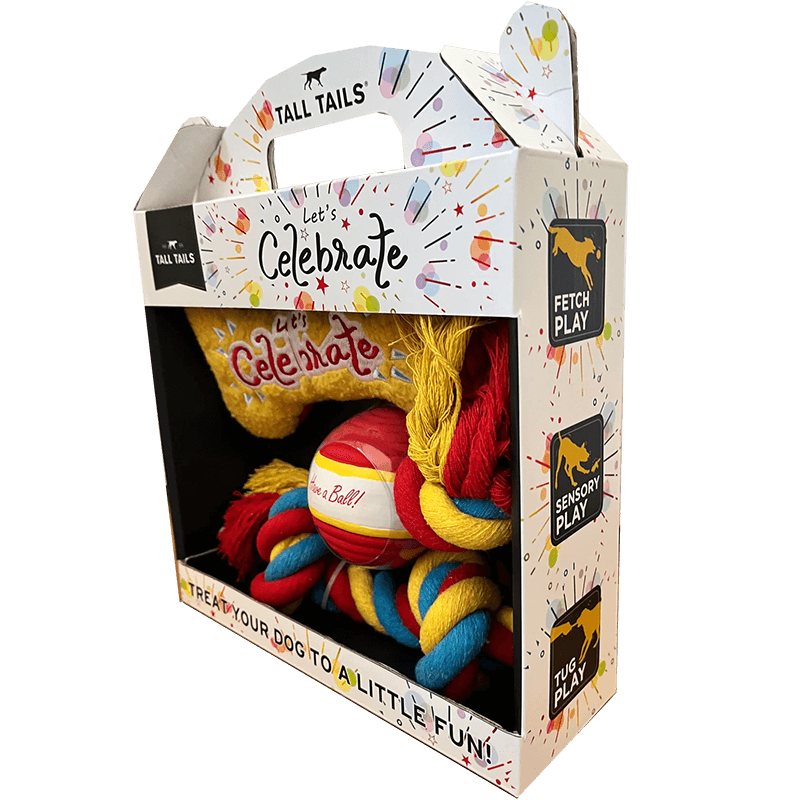 Tall Tails Let's Celebrate Box 3-Pack Birthday Toys