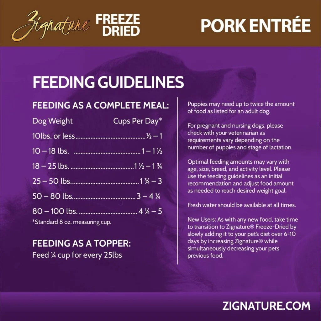 Zignature Freeze-Dried Pork