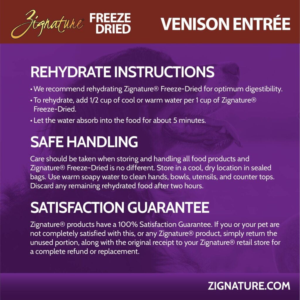 Zignature Freeze-Dried Venison
