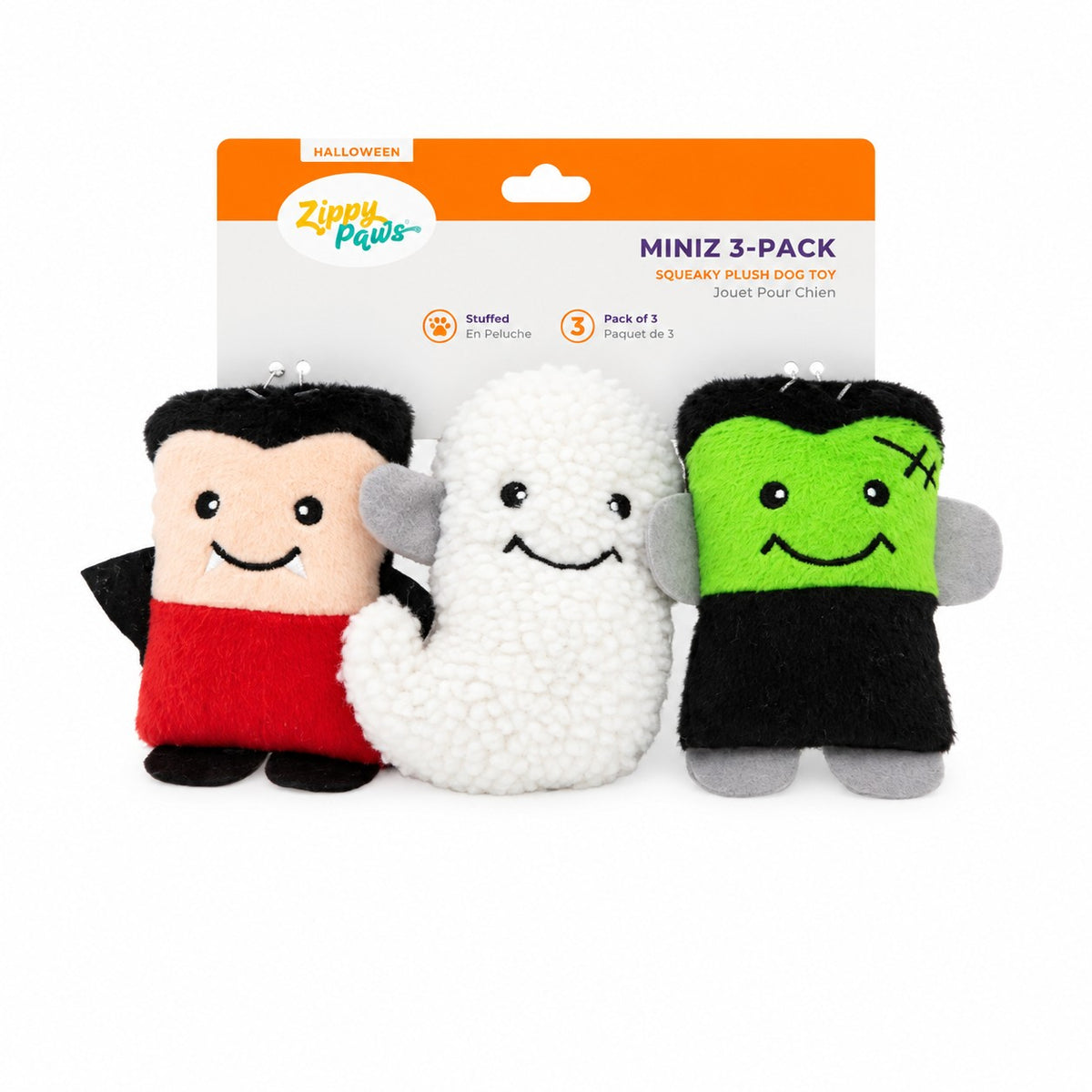 Zippy Paws Halloween Miniz Monsters 3-Pack