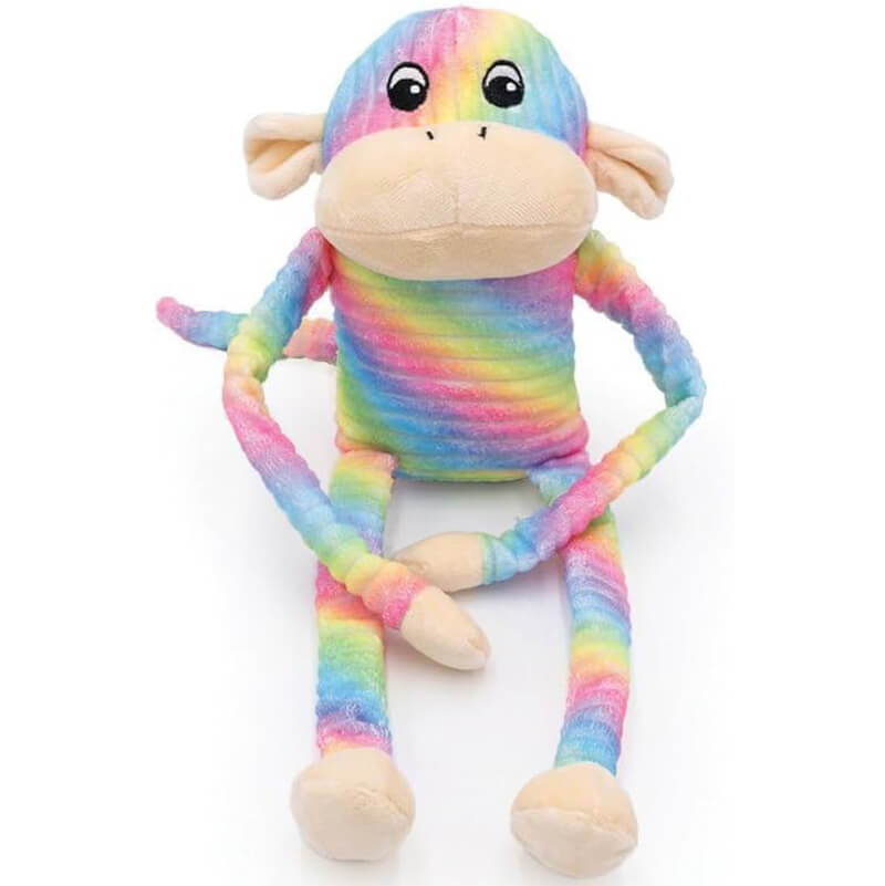 Zippy Pawz Spencer the Rainbow Crinkle Monkey