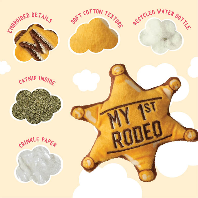SnugArooz Kitty 1st Rodeo Catnip Toy