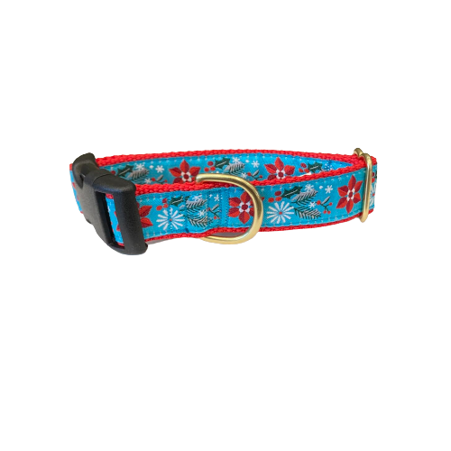 Mackenzie Poinsettia Turquoise Collar