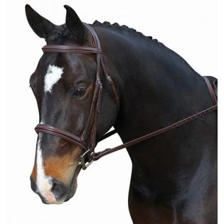 Collegiate Comfort Crown Ultra Riased Padded Bridle, Brown